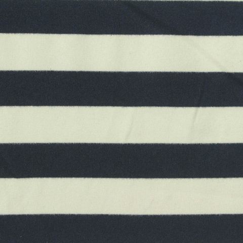 Bold Striped Polyester Stretch Milk Silk Knit Fabric