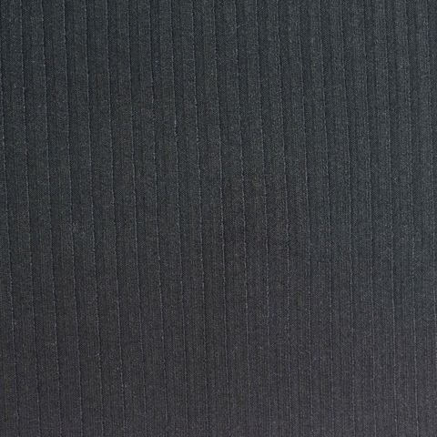Fine Striped Polyester Viscose Stretch Rib Knit Fabric