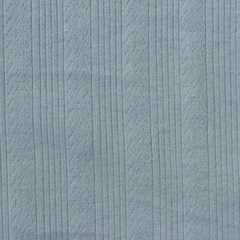 Jacquard Brushed Polyester Viscose Stretch Pointelle Knit Fabric