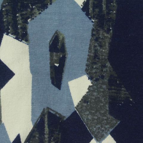 Printed Cotton Stretch French Terry Fabric