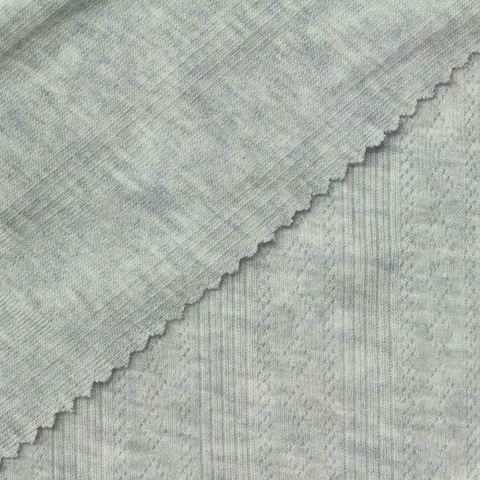 Jacquard Polyester Viscose Stretch Rib Knit Fabric
