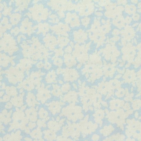 Fine Floral 100% Cotton Jersey Knit Fabric
