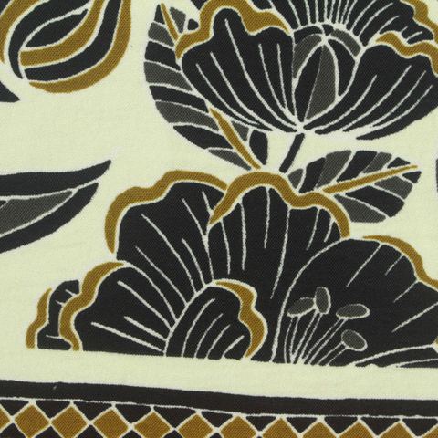 Bold Floral 100% Polyester Milk Silk Knit Fabric