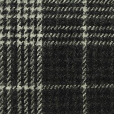 Bold Plaid Polyester Viscose Stretch Knit Fabric