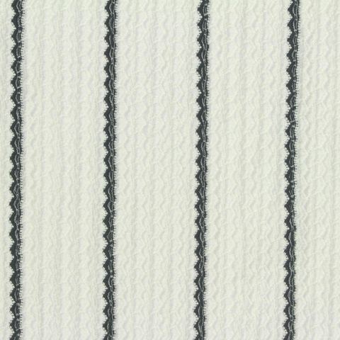 Bold Striped Polyester Stretch Crepe Fabric