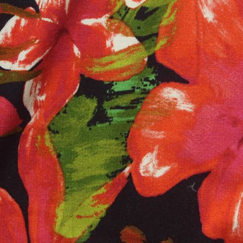 Bold Floral Viscose Stretch Jersey Knit Fabric