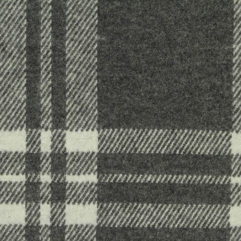 Bold Plaid Brushed Polyester Viscose Stretch Knit Fabric