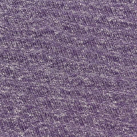 Purple Marl French Terry, Poly-Cotton