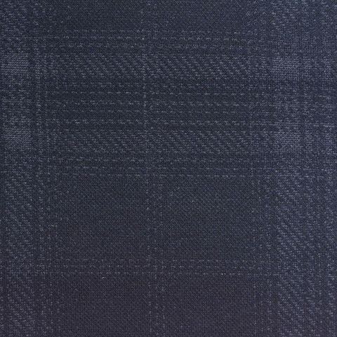 Plaid Polyester Viscose Stretch Knit Fabric