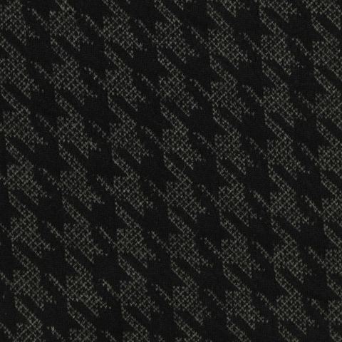 Plaid Polyester Stretch Knit Fabric