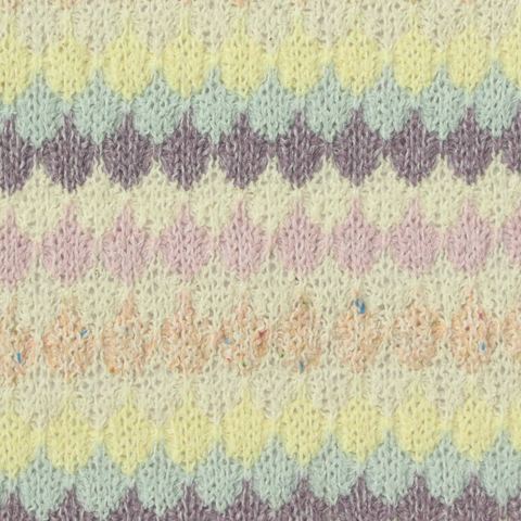 Striped 100% Polyester Chunky Knit Fabric