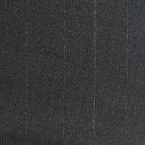 Fine Striped Polyester Stretch Linen-Look Fabric