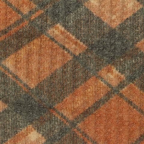 Bold Plaid Polyester Viscose Stretch Waffle Knit Fabric