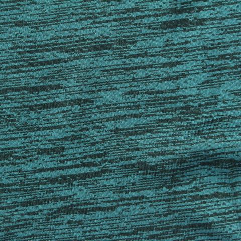 Teal Abstract Jersey Knit, Polyester