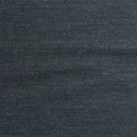 Dark Grey Marl Rib Knit, Wool-Cotton