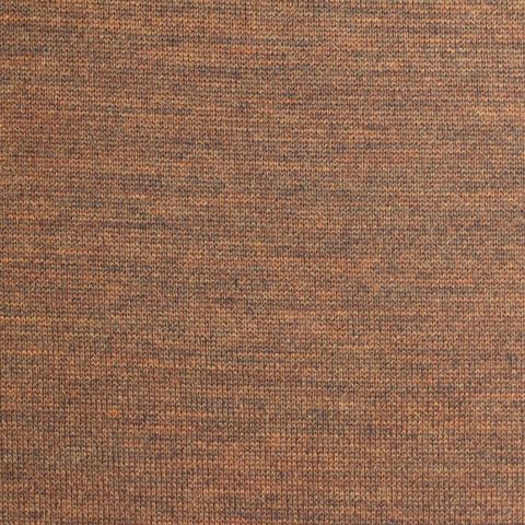 Heathered Brown Marl Rib Knit, Wool-Cotton