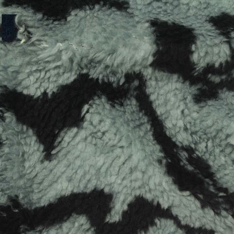 Black Animal Print Minky, Polyester