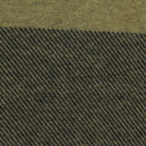 Fine Plaid Brushed Polyester Viscose Stretch Knit Fabric