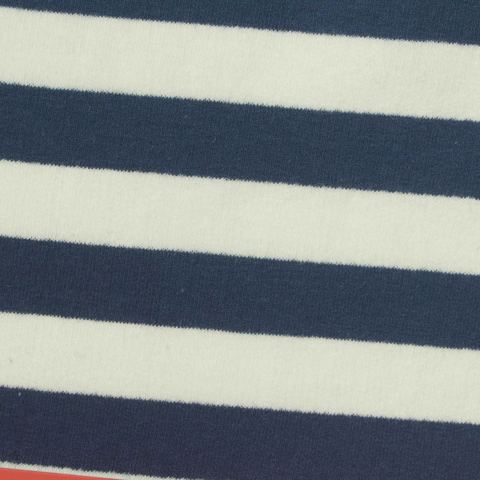 Bold Striped Cotton Stretch French Terry Fabric