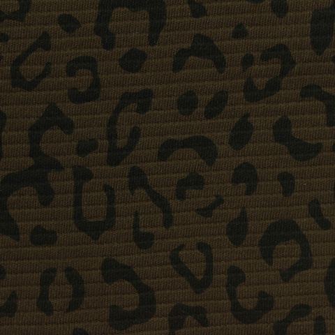 Animal Print Cotton Polyester Knit Fabric