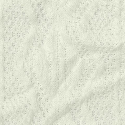 Cream Openwork Pointelle Knit, Polyester