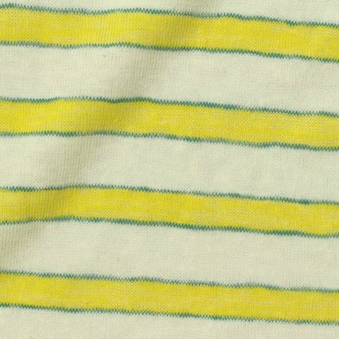 Striped Cotton Polyester Jersey Knit Fabric