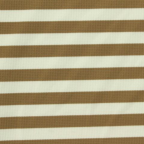 Striped Nylon Stretch Waffle Knit Fabric
