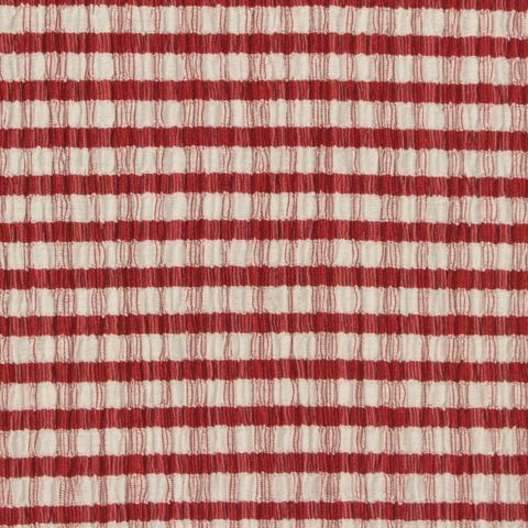 Striped Polyester Cotton Stretch Crepe Fabric