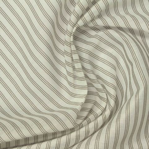 Fine Striped 100% Polyester Crepe Fabric