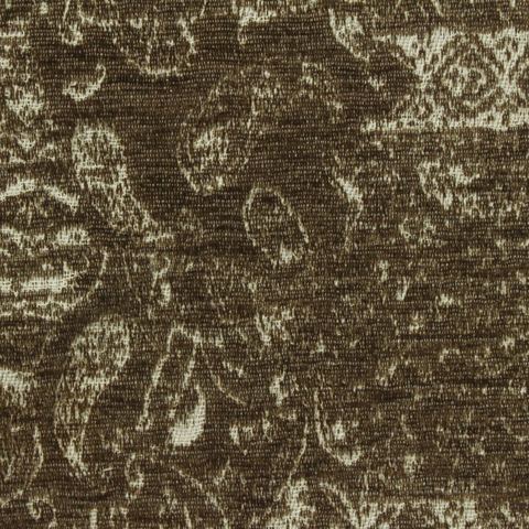 Brown Abstract Chenille, Polyester