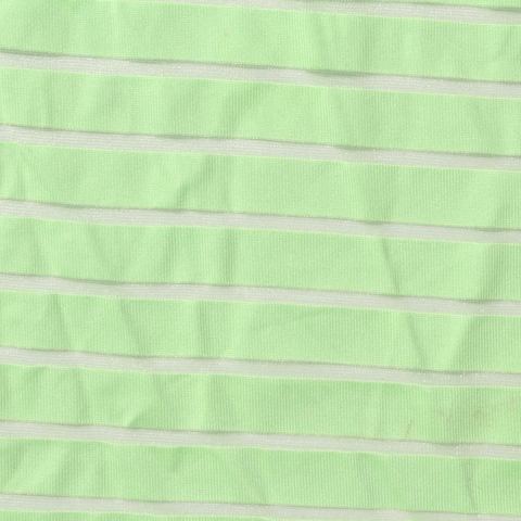 Striped Polyester Stretch Milk Silk Knit Fabric