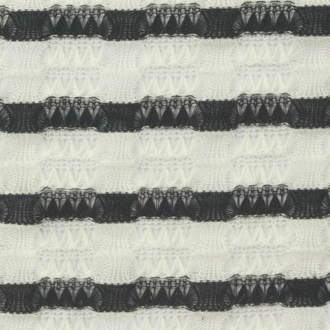 Striped 100% Polyester Chunky Knit Fabric
