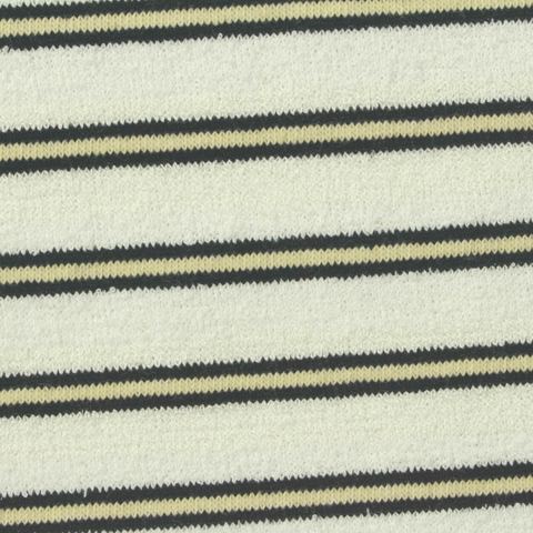 Striped Polyester Stretch Chunky Knit Fabric