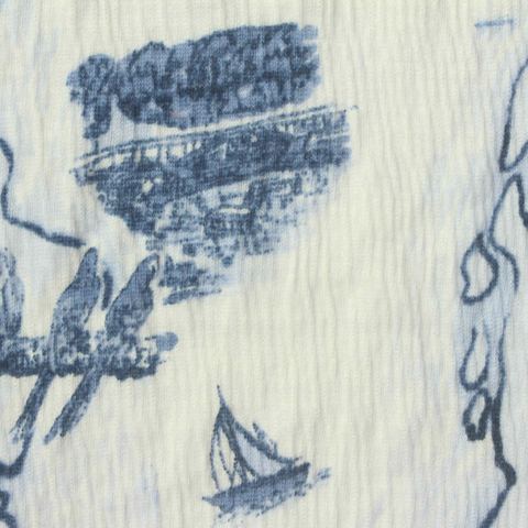 Jacquard Cotton Polyester Stretch Knit Fabric