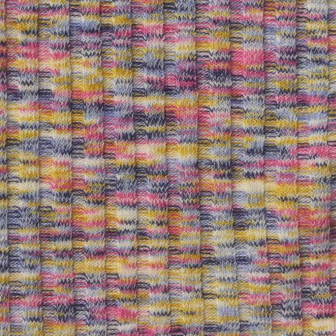 Heather Polyester Stretch Rib Knit Fabric