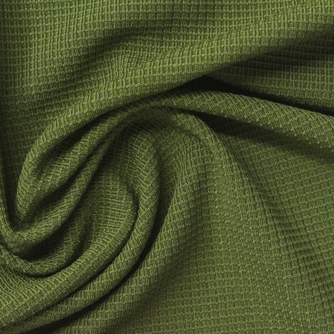 Jacquard Polyester Stretch Waffle Knit Fabric