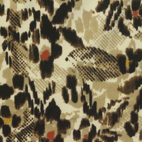 Black Leopard Knit, Polyester