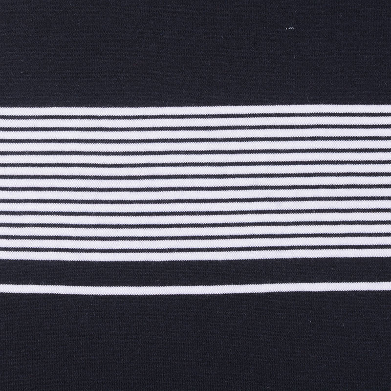 Fine Striped Cotton Modal Jersey Knit Fabric