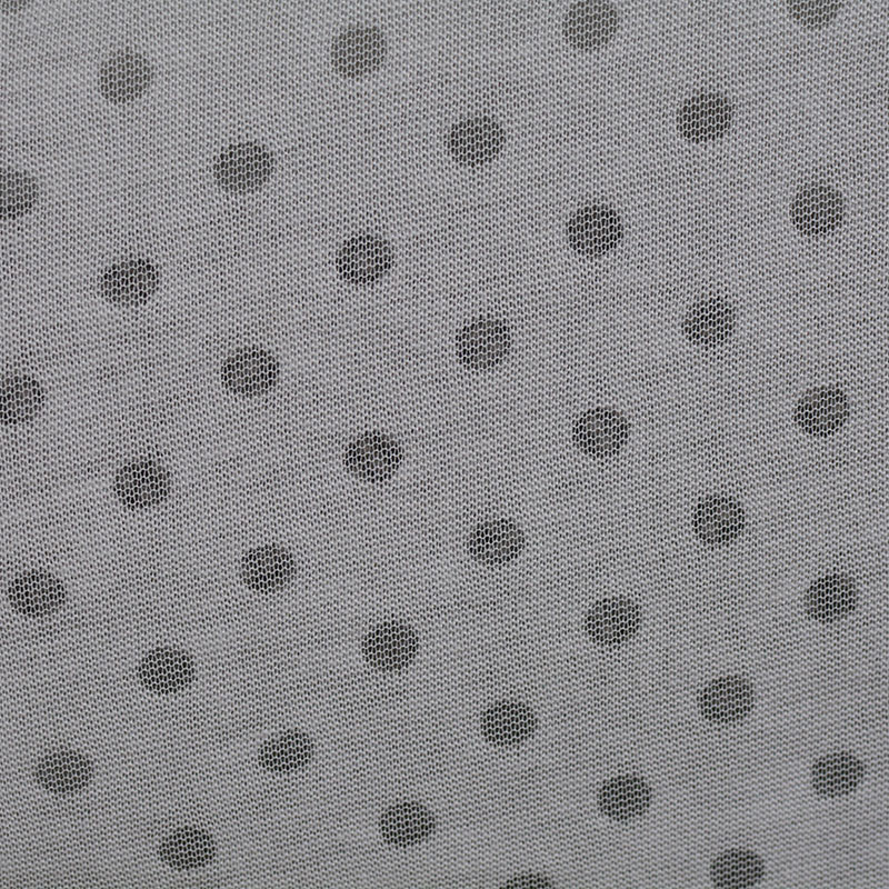 Fine Dotted Polyester Viscose Knit Fabric