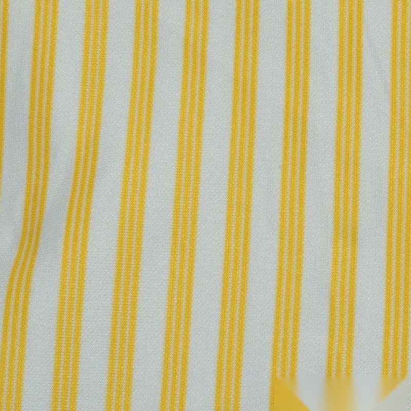 Fine Striped Polyester Stretch Linen-Look Fabric