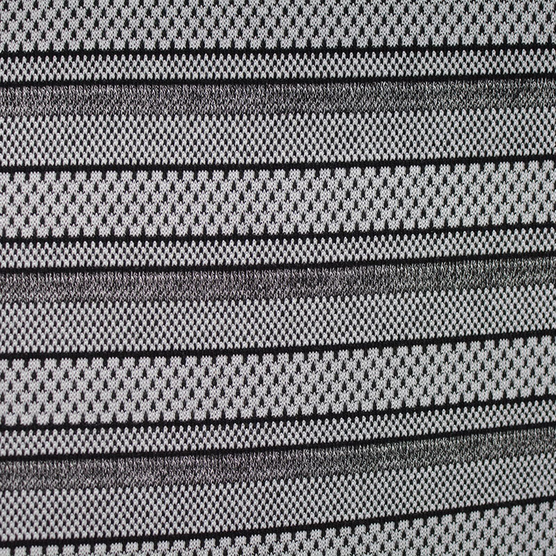 Striped Polyester Stretch Knit Fabric