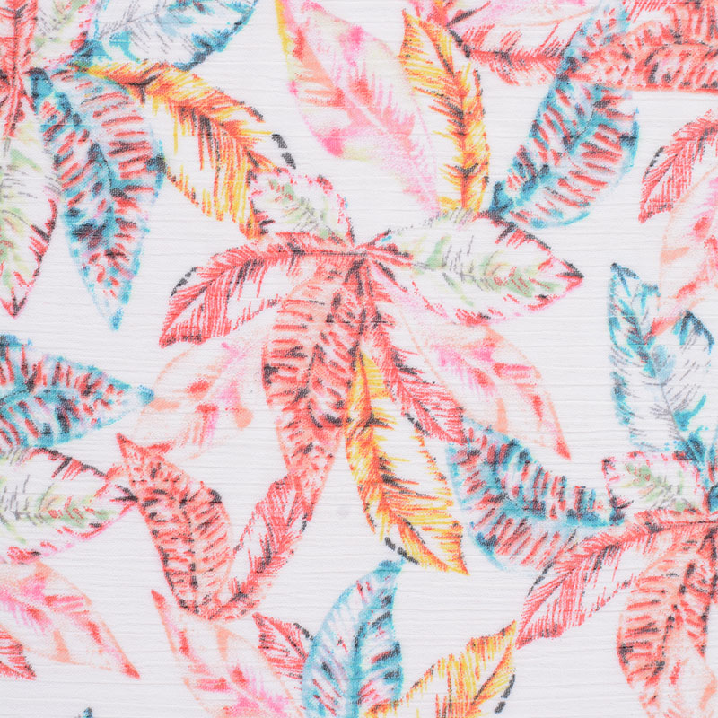 Bold Floral 100% Polyester Chiffon Fabric