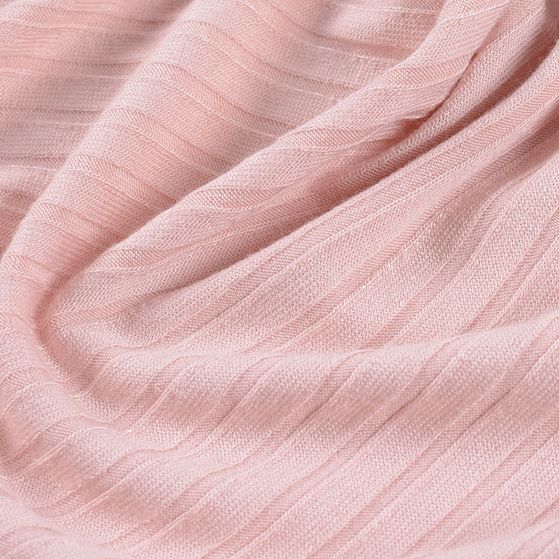 Viscose Stretch Rib Knit Fabric