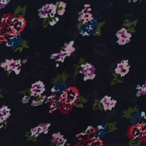 Pink Floral Chiffon, Polyester