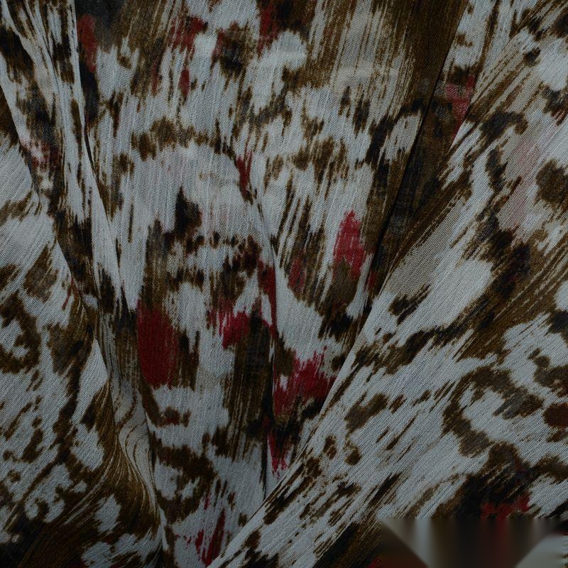 Animal Print 100% Polyester Chiffon Fabric