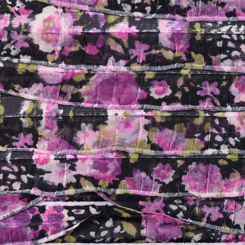 Floral 100% Polyester Knit Fabric