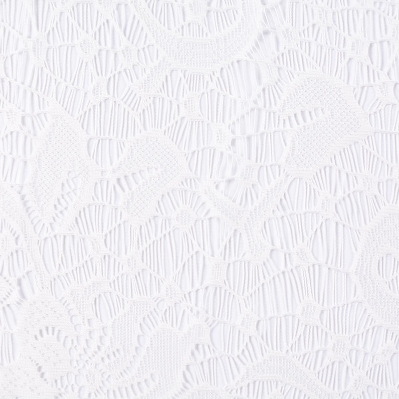 White Floral Lace, Polyester