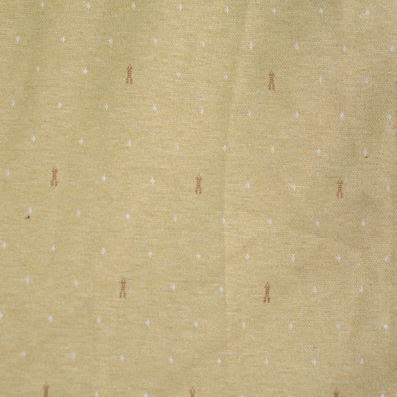 Tan Dots Jacquard, Poly-Viscose