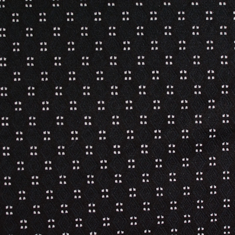 Fine Dotted Polyester Viscose Stretch Knit Fabric
