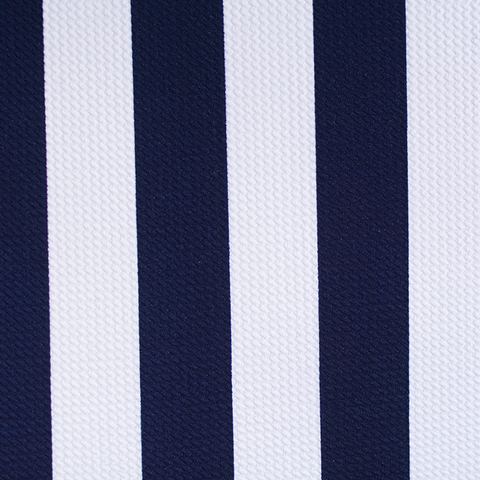 Bold Striped Polyester Stretch Knit Fabric
